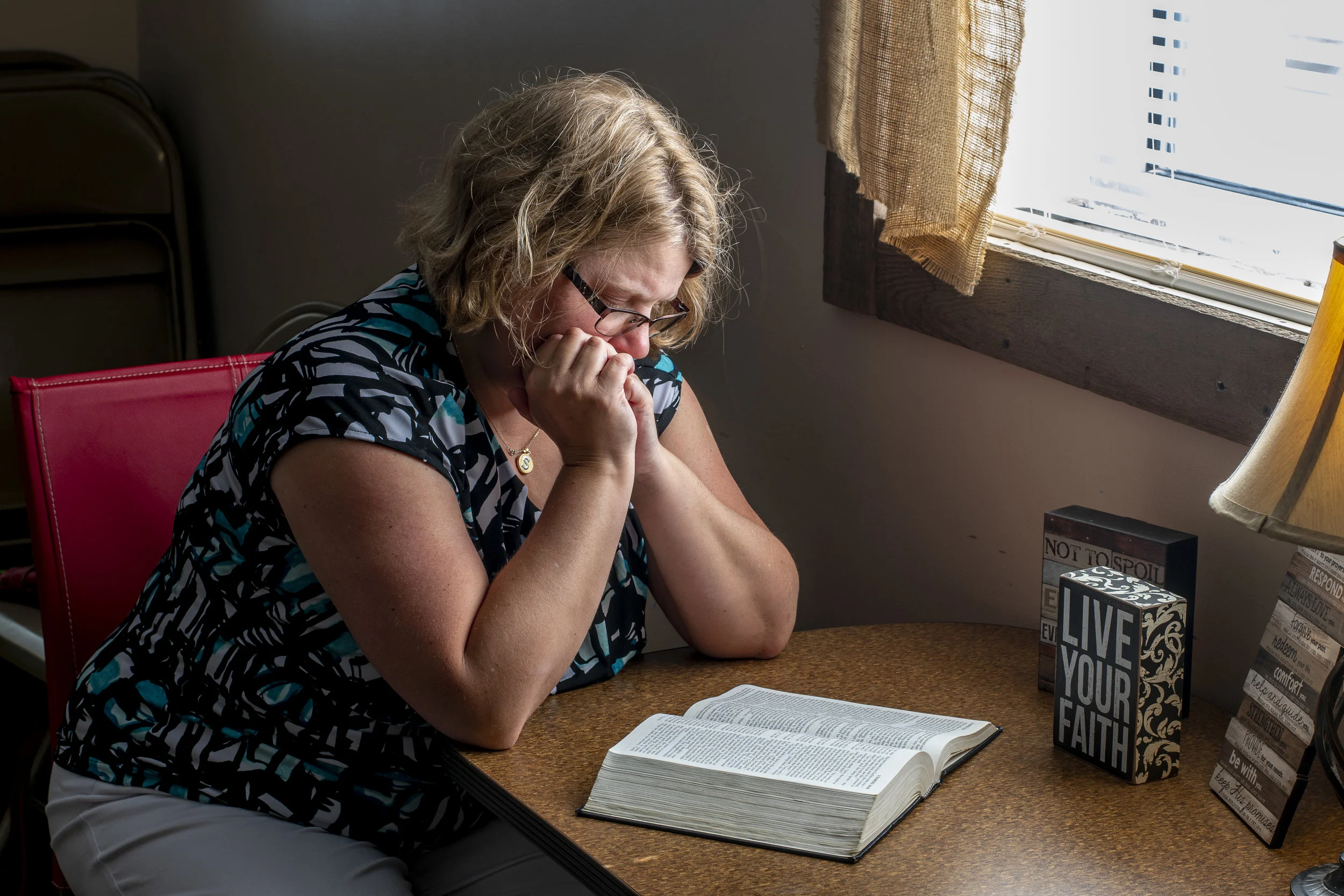 Sandy is so strong in faith. I love her dedication to the LORD. She is a wonderful example to me and our kids. One day I hope to be as strong as she is.
