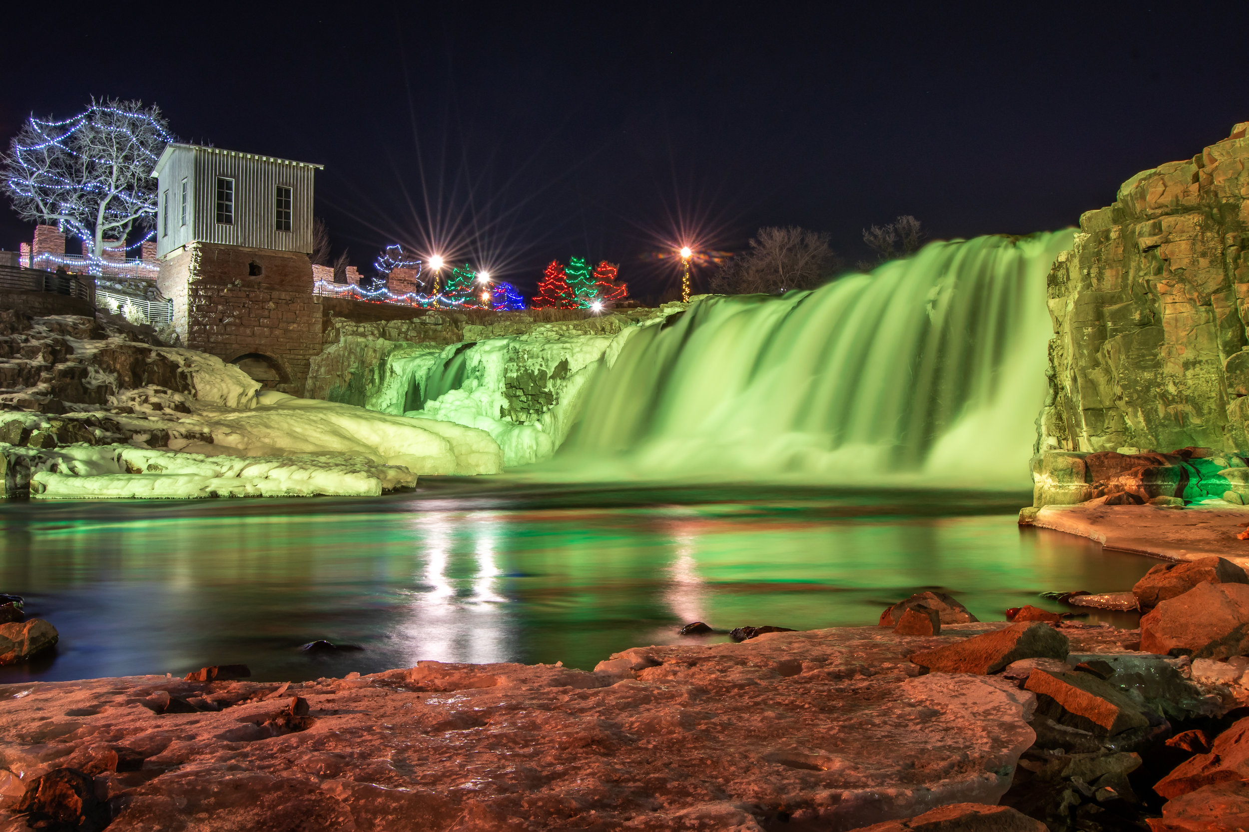 Christmas Lights at Falls Park