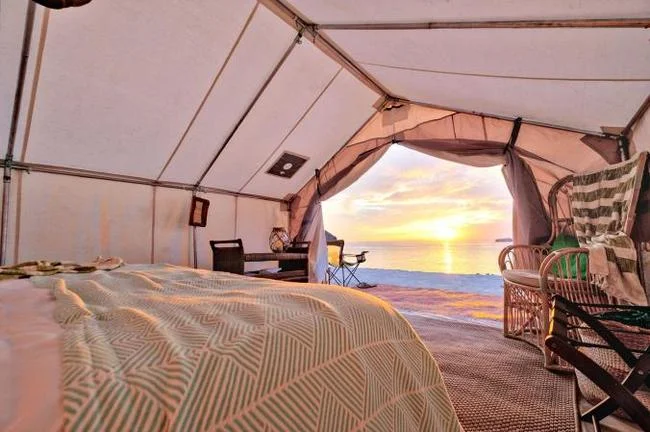 Enchanting view from your Glamping tent at Camp Cecil