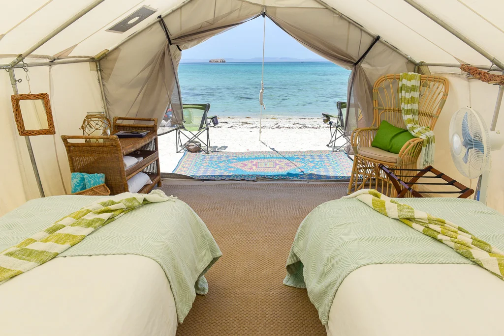 Enchanting view from your Glamping tent at Camp Cecil
