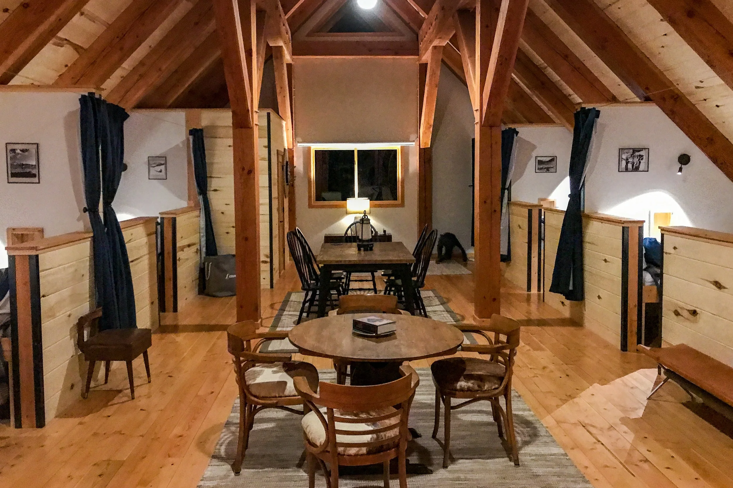 The hut-like experience offers private twin beds in the loft. Private rooms are available for an extra fee. Meals: B | L | D