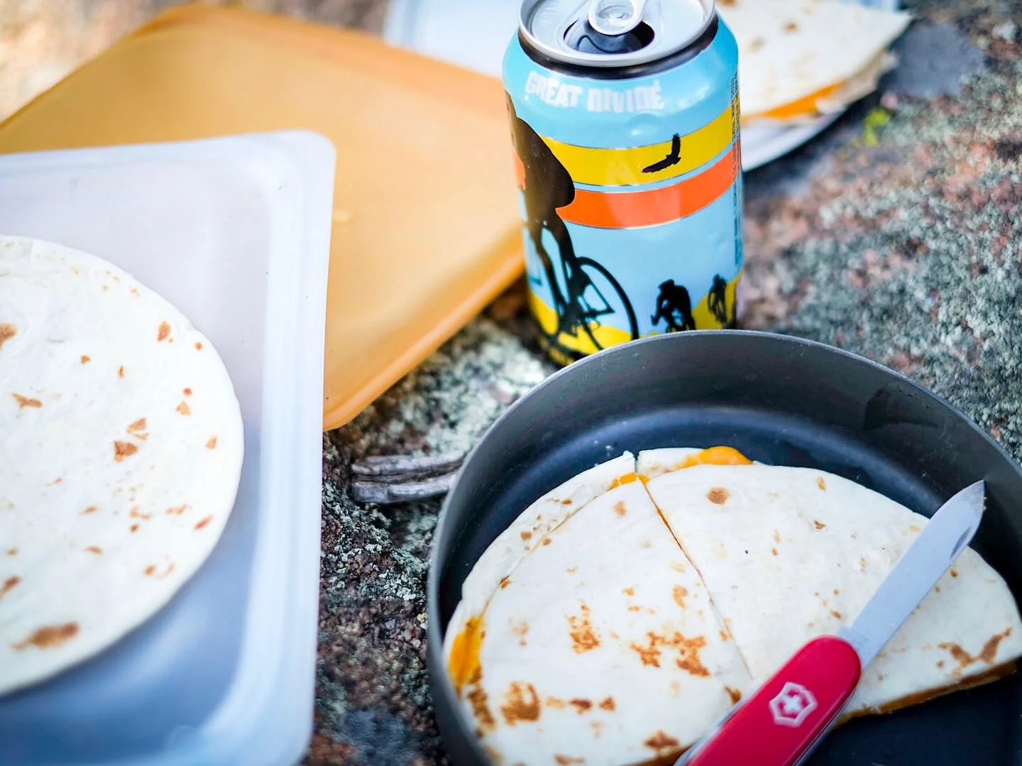 Quesadillas! Is there a more efficient food out there?! And they’re delicious. And a shoutout to Stasher bags for helping me limit my single-use plastics!