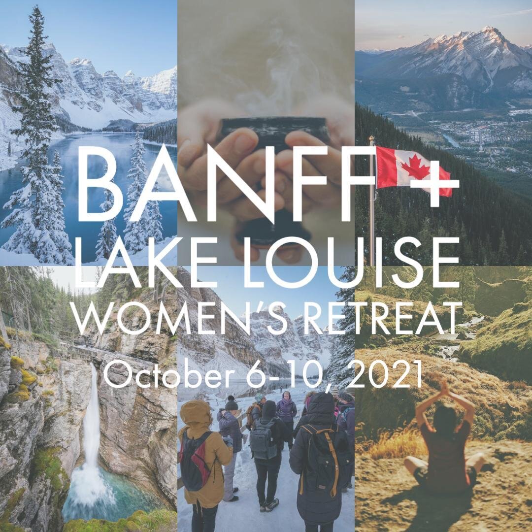 We're going to BANFF! After the past year, don't we all deserve a reset?! Limited to 10 people - book now to save your spot!⁠
⁠
Top 10 Reasons to join us in Banff:⁠
1. Welcome #SmudgingCeremony with local First Nations leader⁠
2. Daily hikes amongst 