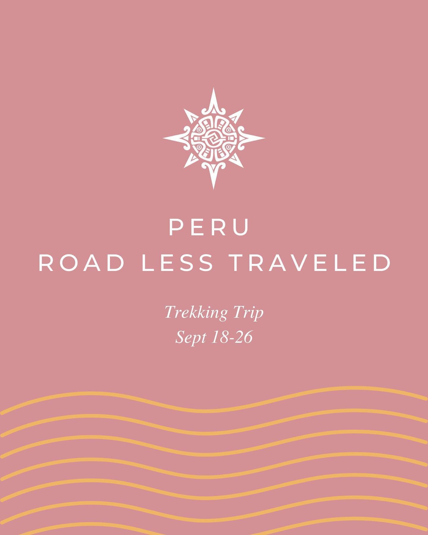 Join our LIVE on June 5th at 5:30pm PST / 8:30pm EST to learn more about this unique Peru experience from our Leads.

Why learn more?:

We&rsquo;ll challenge our endurance while we soak in the magic of Andes - but the cherry on top is our mindful tra