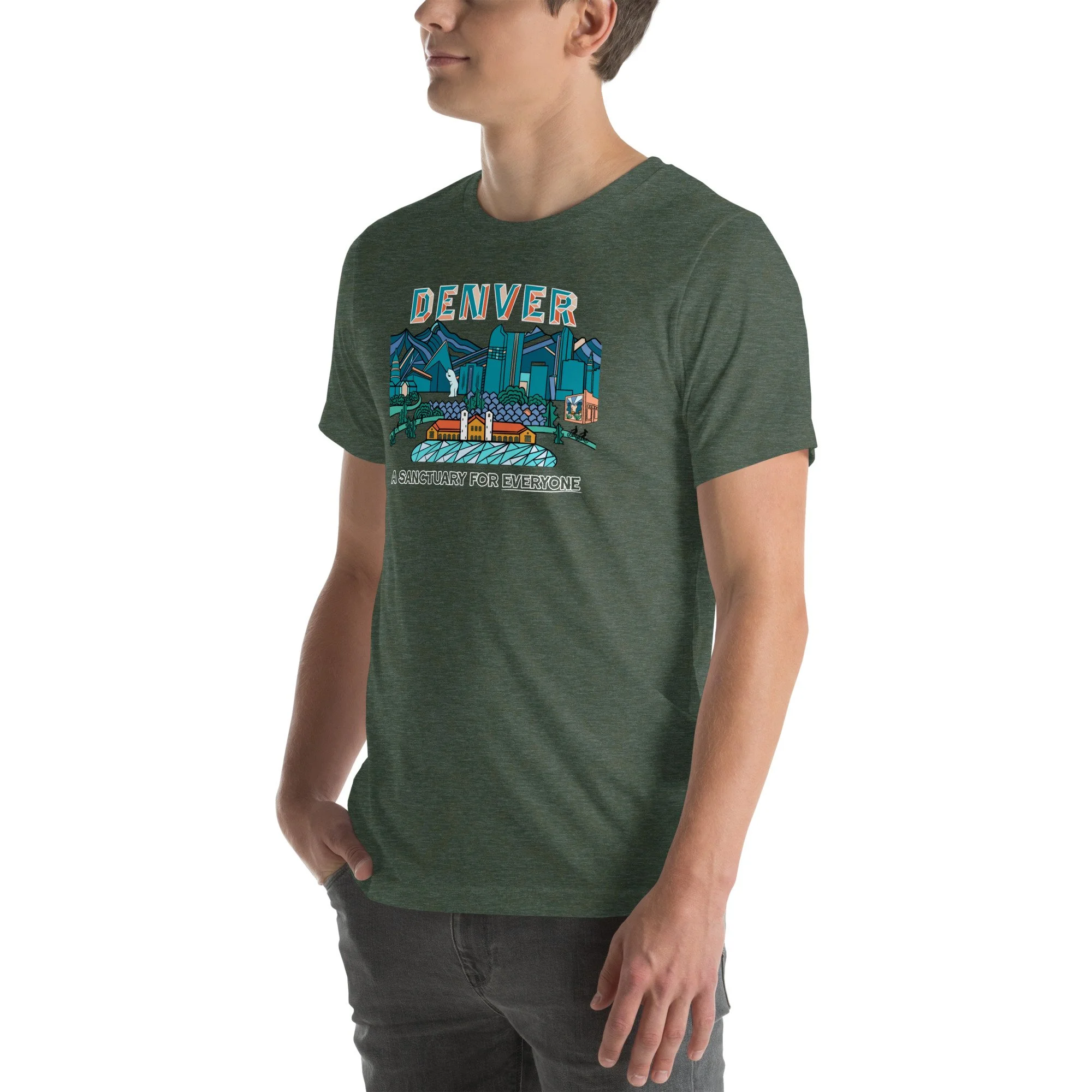 unisex-staple-t-shirt-heather-forest-left-front-6a2d8110370ea.jpg