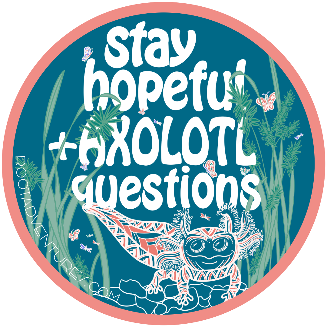 Axolotl Questions sticker