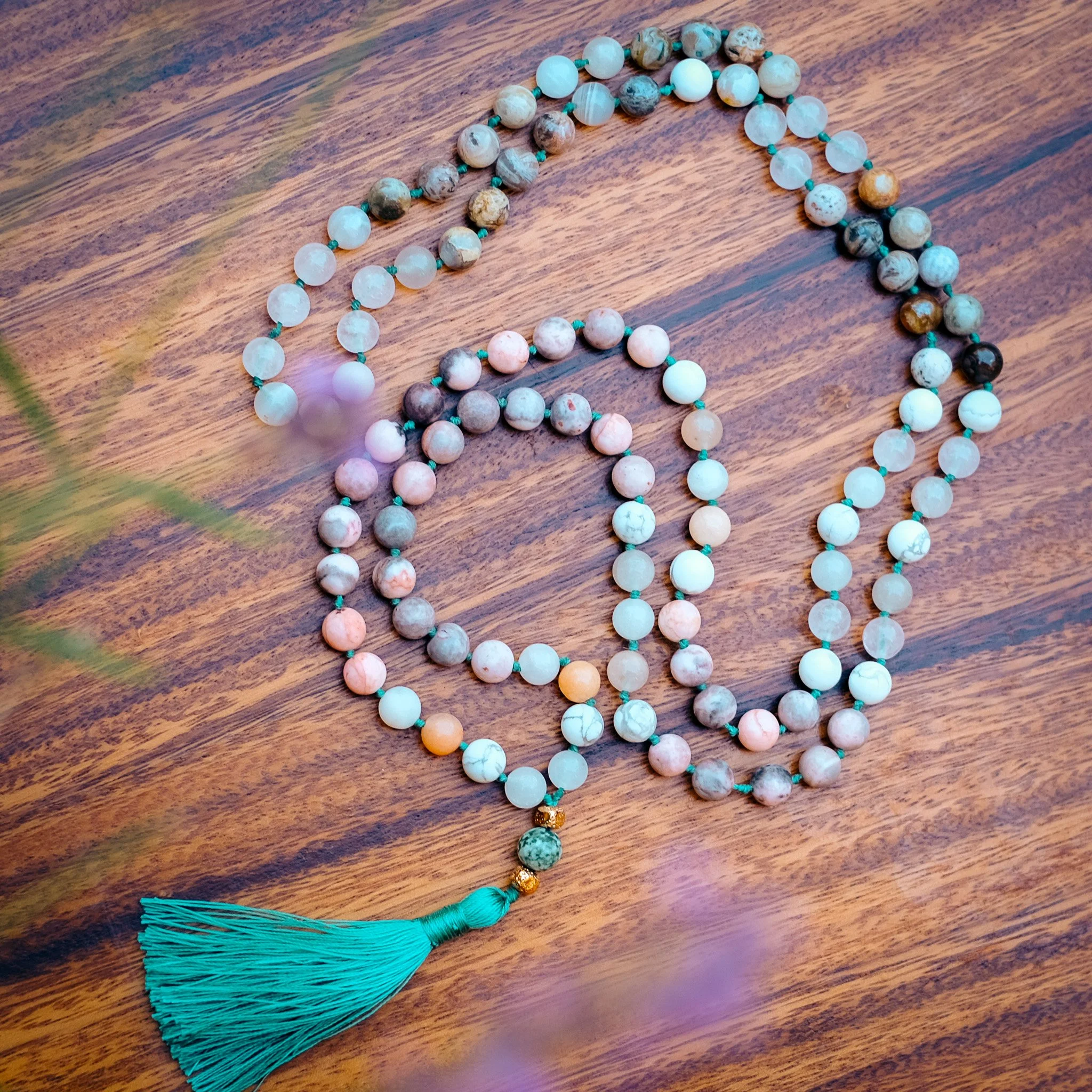 Spring Fresh Handmade Mala Necklace