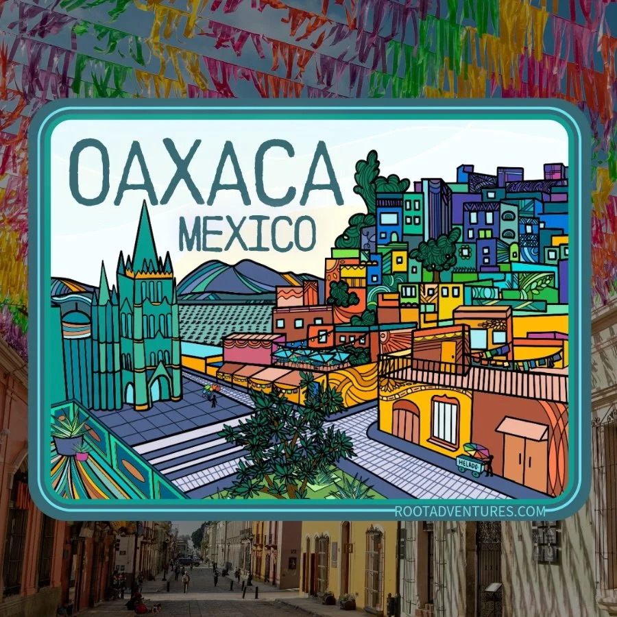 Oaxaca City of Color Sticker