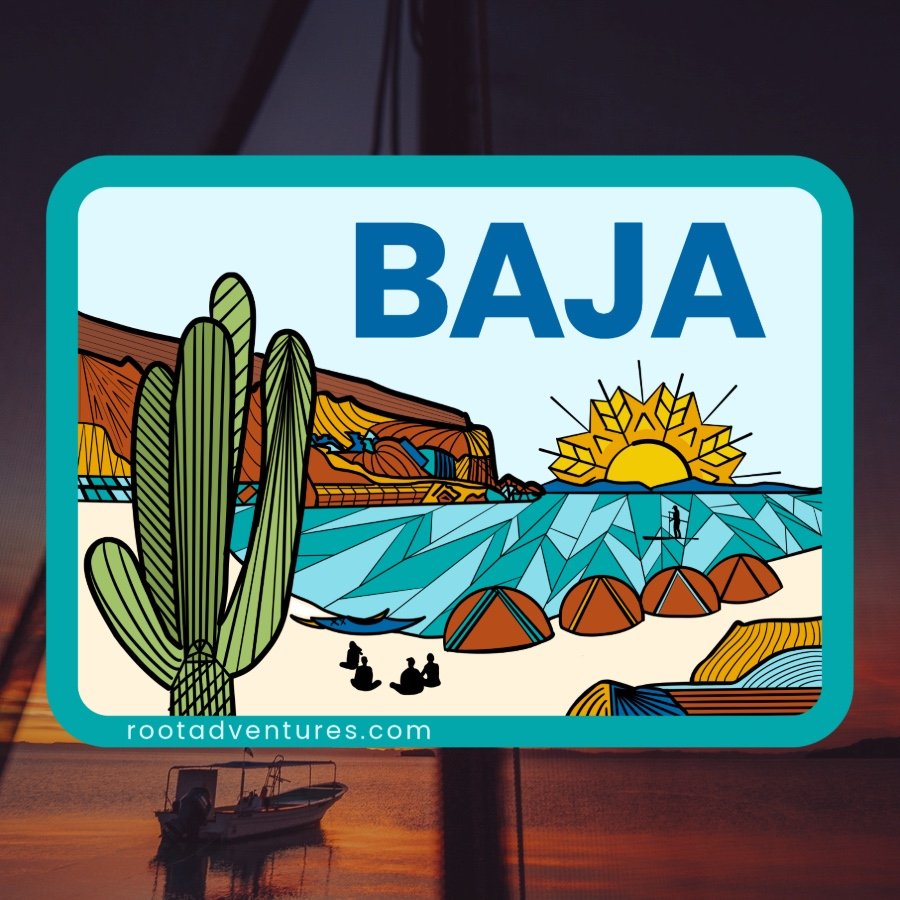 Baja Desert Seas Sticker
