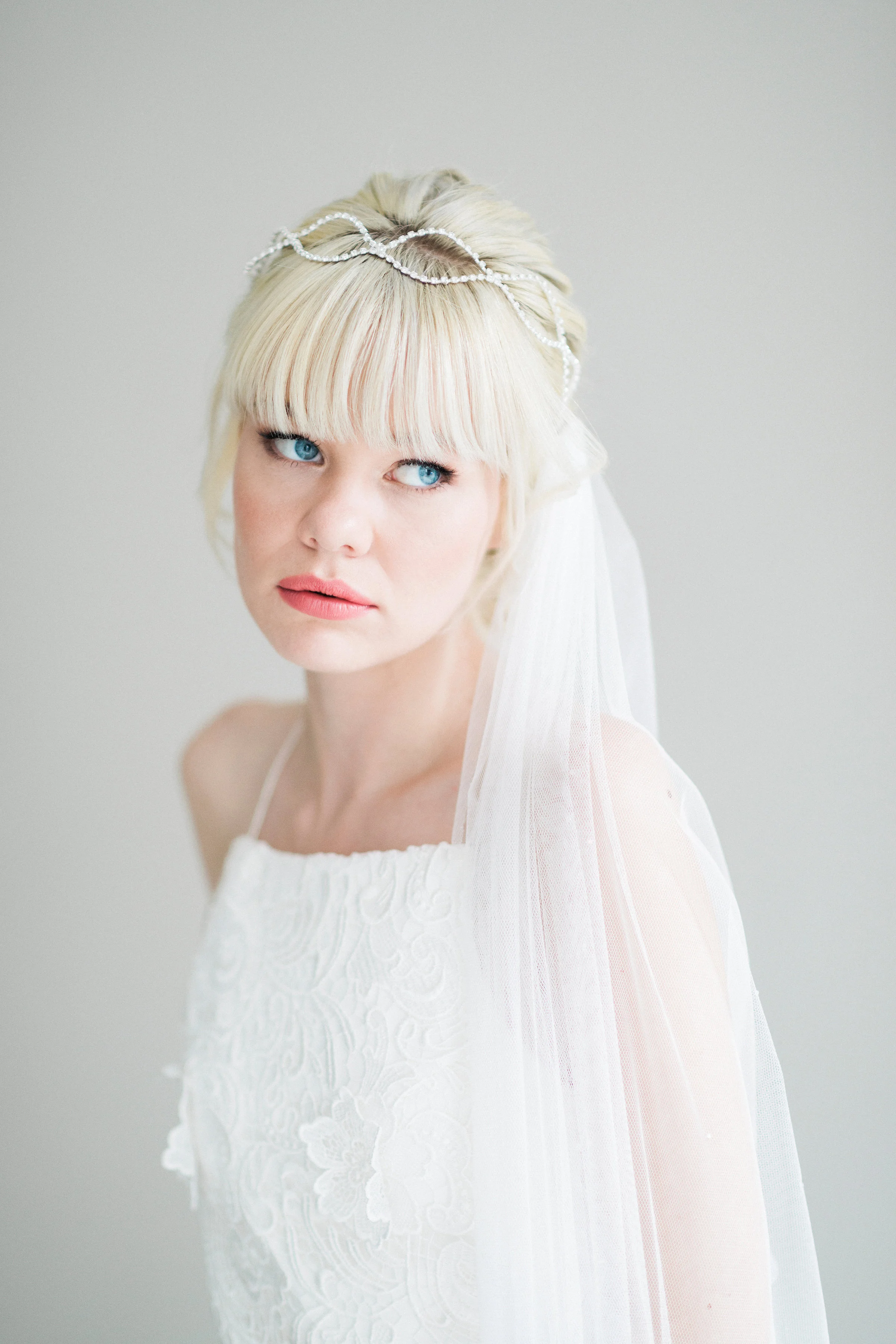 Crystal bridal halo