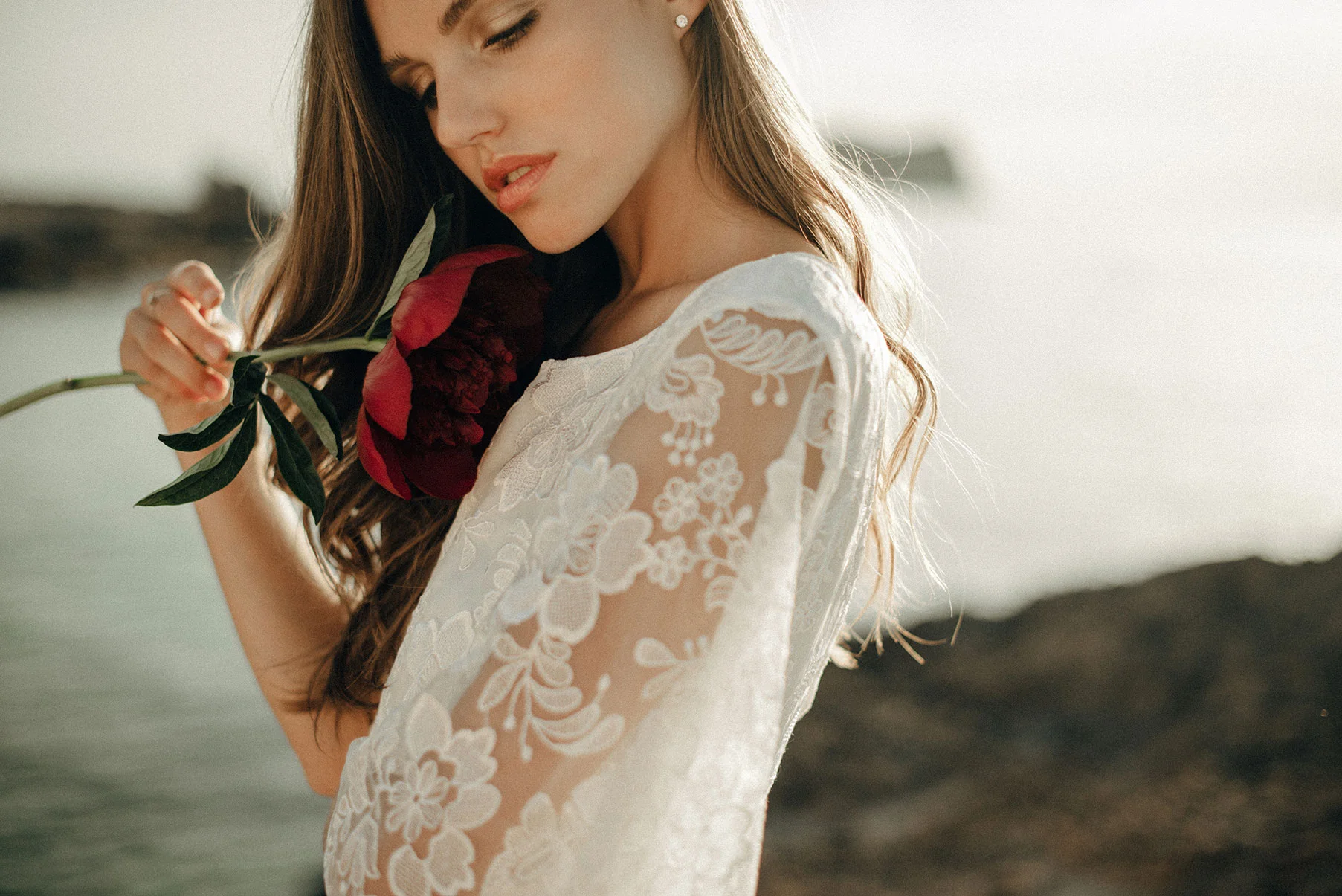 Ethical eco friendly organic lace wedding dress