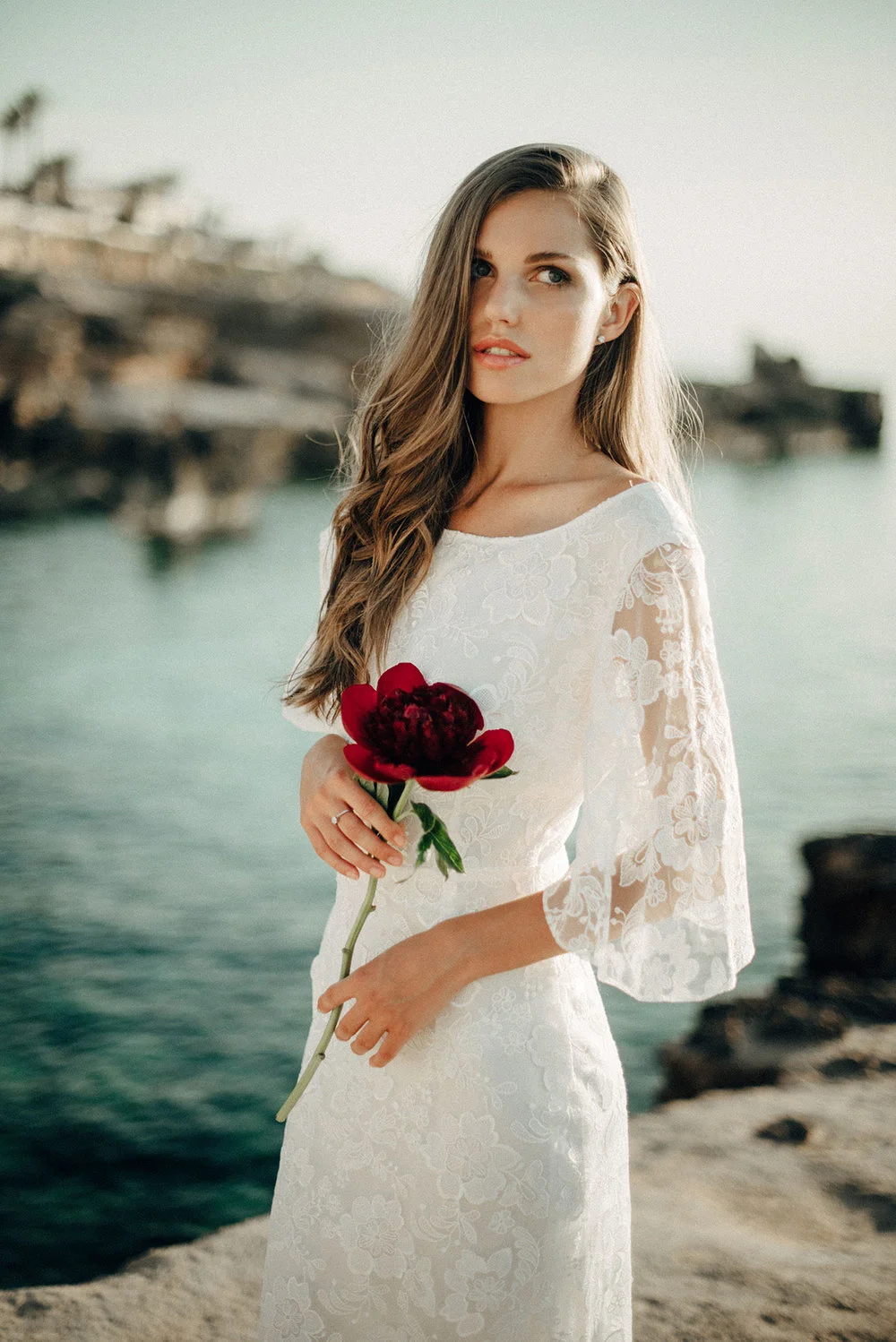 Ethical eco friendly organic lace wedding dress