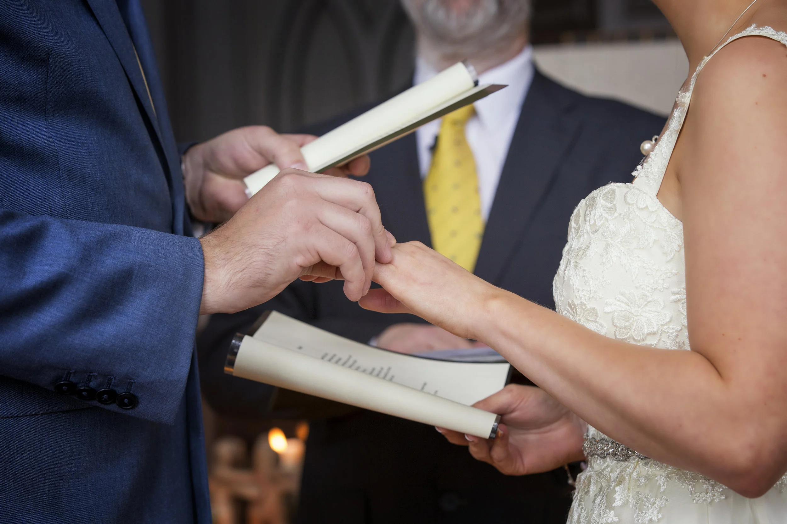 Exchanging wedding rings