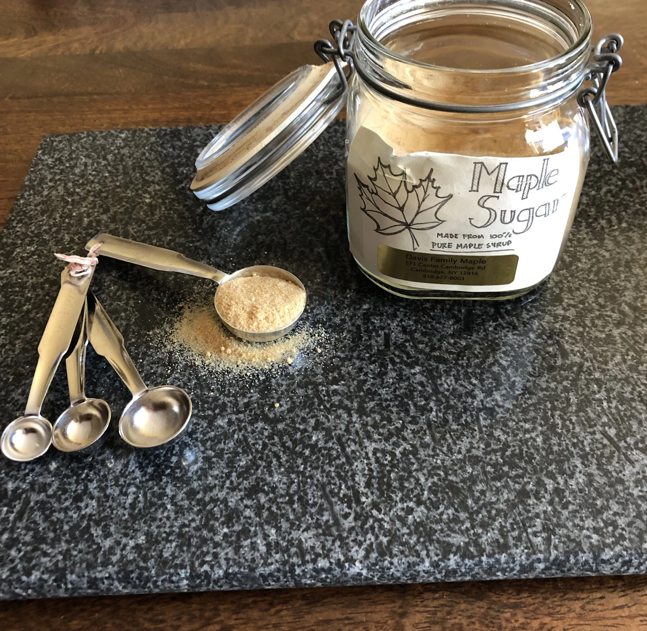 Maple sugar or maple crystals