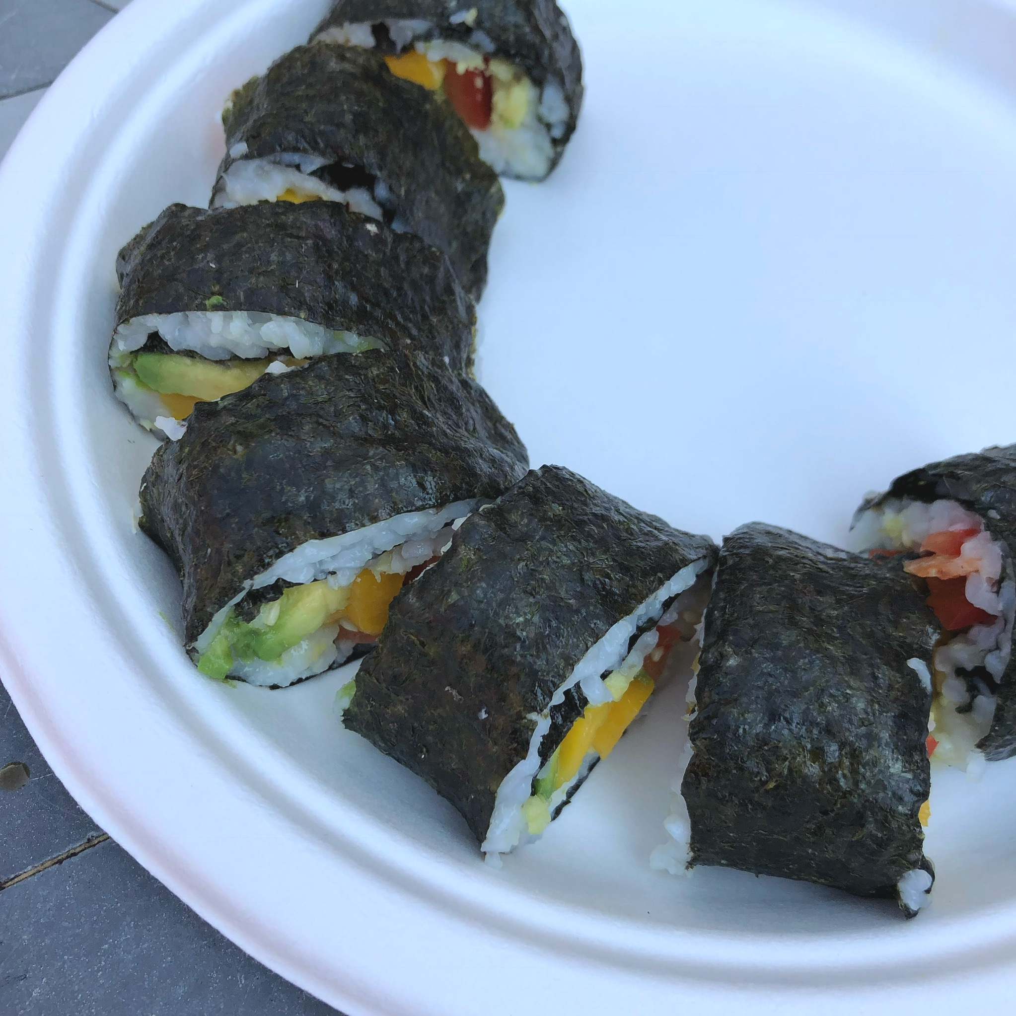 Tofu &amp; Vegetable Sushi Rolls