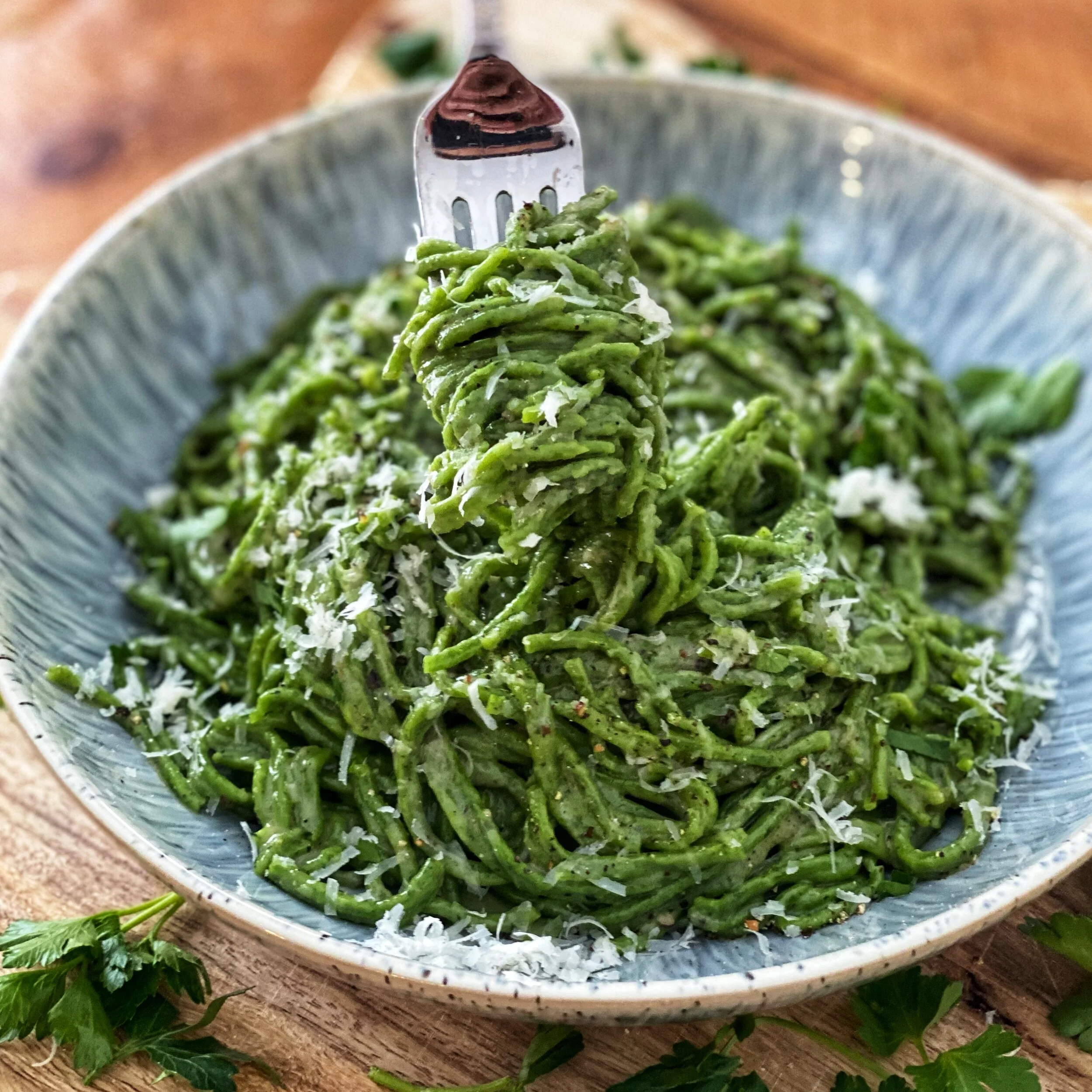 Kale Spaghetti Cacio e Pepe