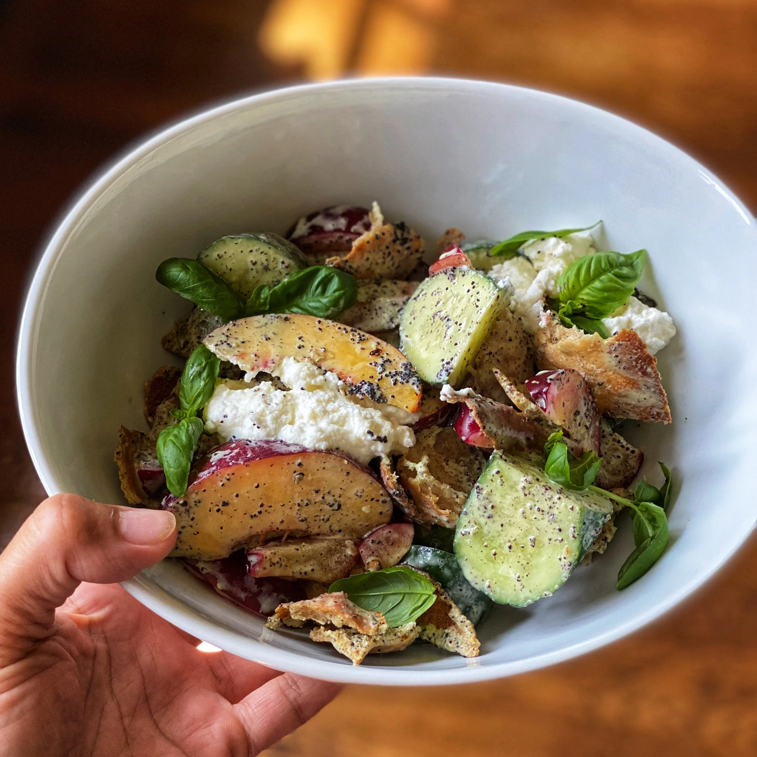 Basil Poppy Seed Yogurt Dressing