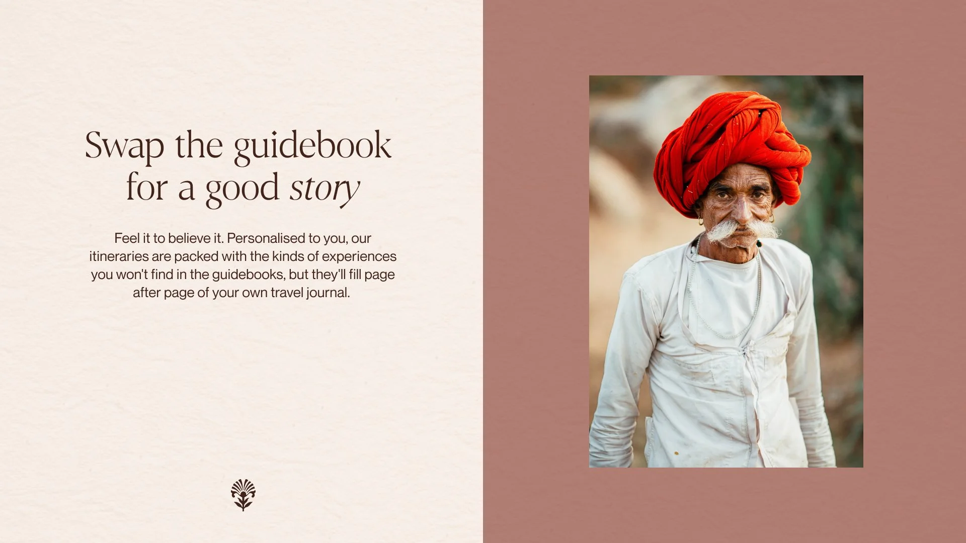  Today’s travellers are trading sightseeing checklists for meaningful experiences that bring them closer to local communities and culture.   Drawing inspiration from our own travel journals, we created a voice with a pulse that lets Red Dot’s on-the-