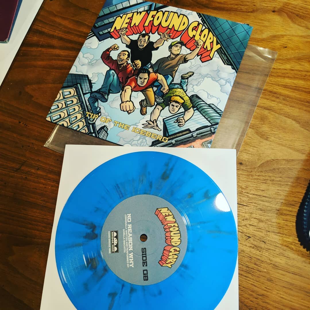 Well... What do we have here ??? A friends/ family press of this ??? New Found Glory - Tip of the Iceberg (limited to 100, blue splatter, friends / family press). in-store.. #vinyl #vinylnerd &nbsp;#vinylporn #nowplaying #nowspinning #eastvillage #re