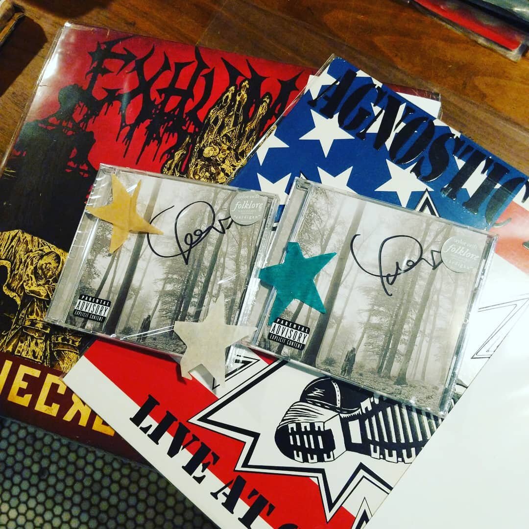 Screw it, let's make things fun... Anyone who buys this Agnostic Front LP or this Exhumed Lp gets a free signed Taylor Swift cd. :)😳😳 in-store.. #vinyl #vinylnerd &nbsp;#vinylporn #nowplaying #nowspinning #eastvillage #recordstores #nycrecordstore 