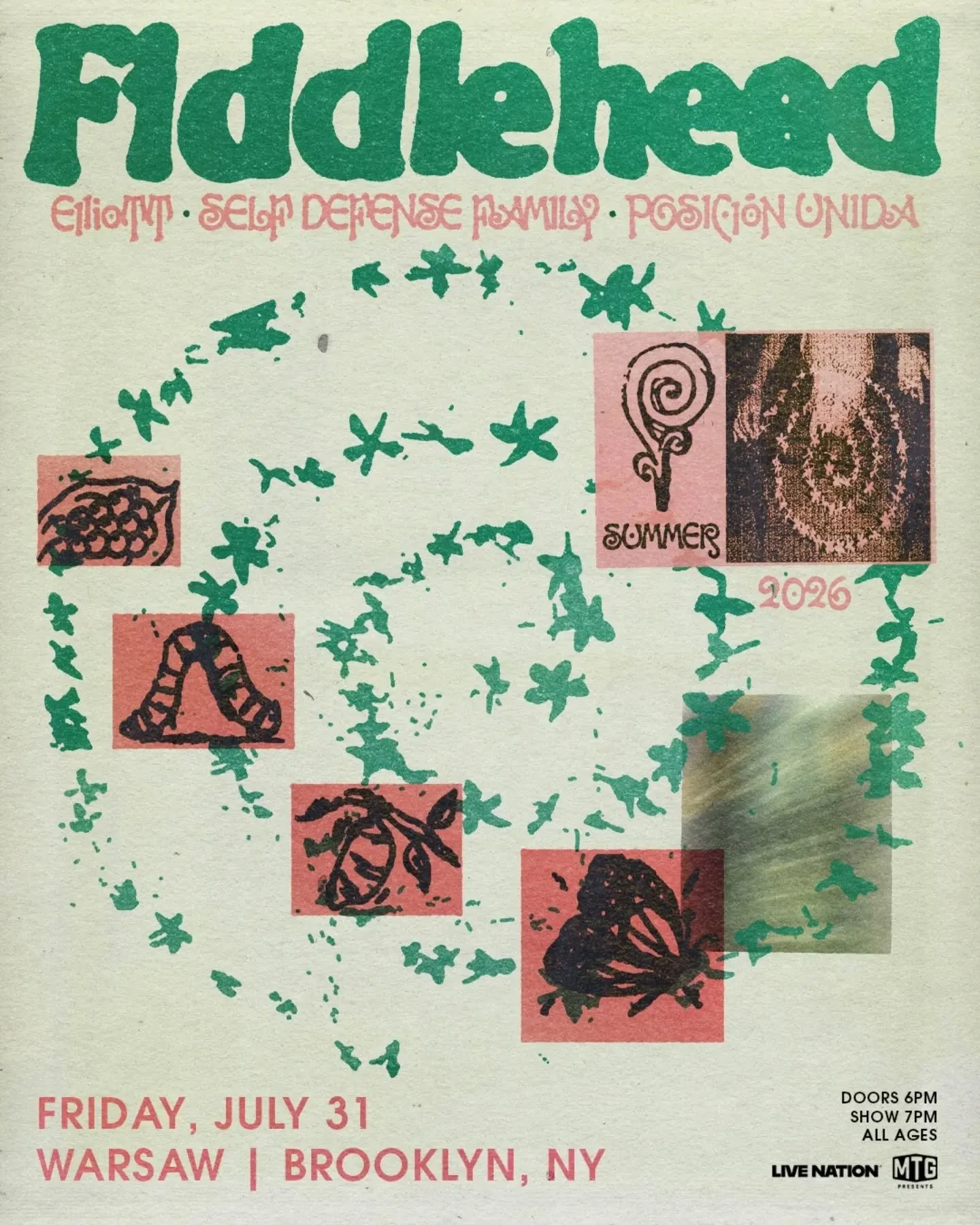 Contest time again!!

Wanna win tickets to see Fiddlehead w/ Elliott, Self Defense Family, Posici&oacute;n Unida @ Warsaw on Friday, July 31?

I sure do.. 

Here's how to win:

A.  Like this post
B. Tag your plus 1 in the comments below 
C. Make sure