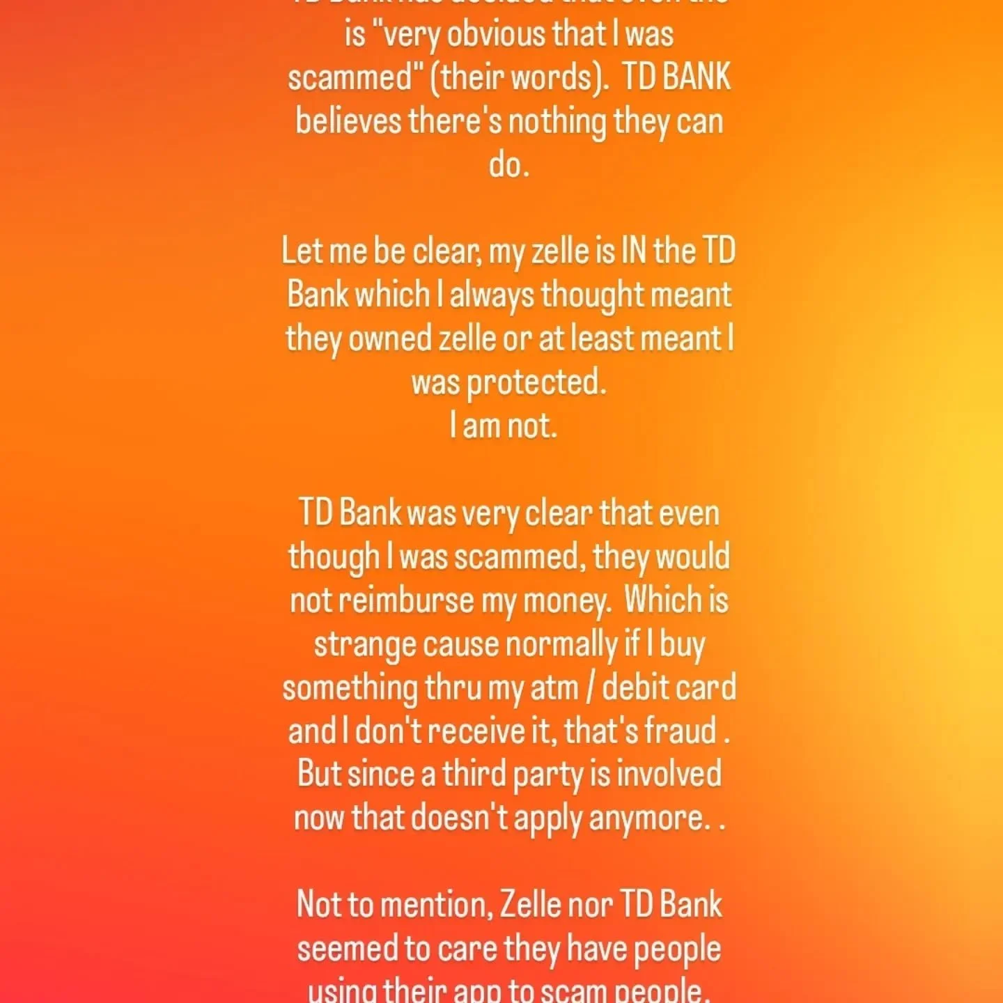 Part II is now up on our stories

Wanted to thank everyone who has supported the shop during all of this BS. 

Part II includes TD Bank breaking my heart and admitting fraud but then not caring enough to do anything about it 

It's crazy to think tha