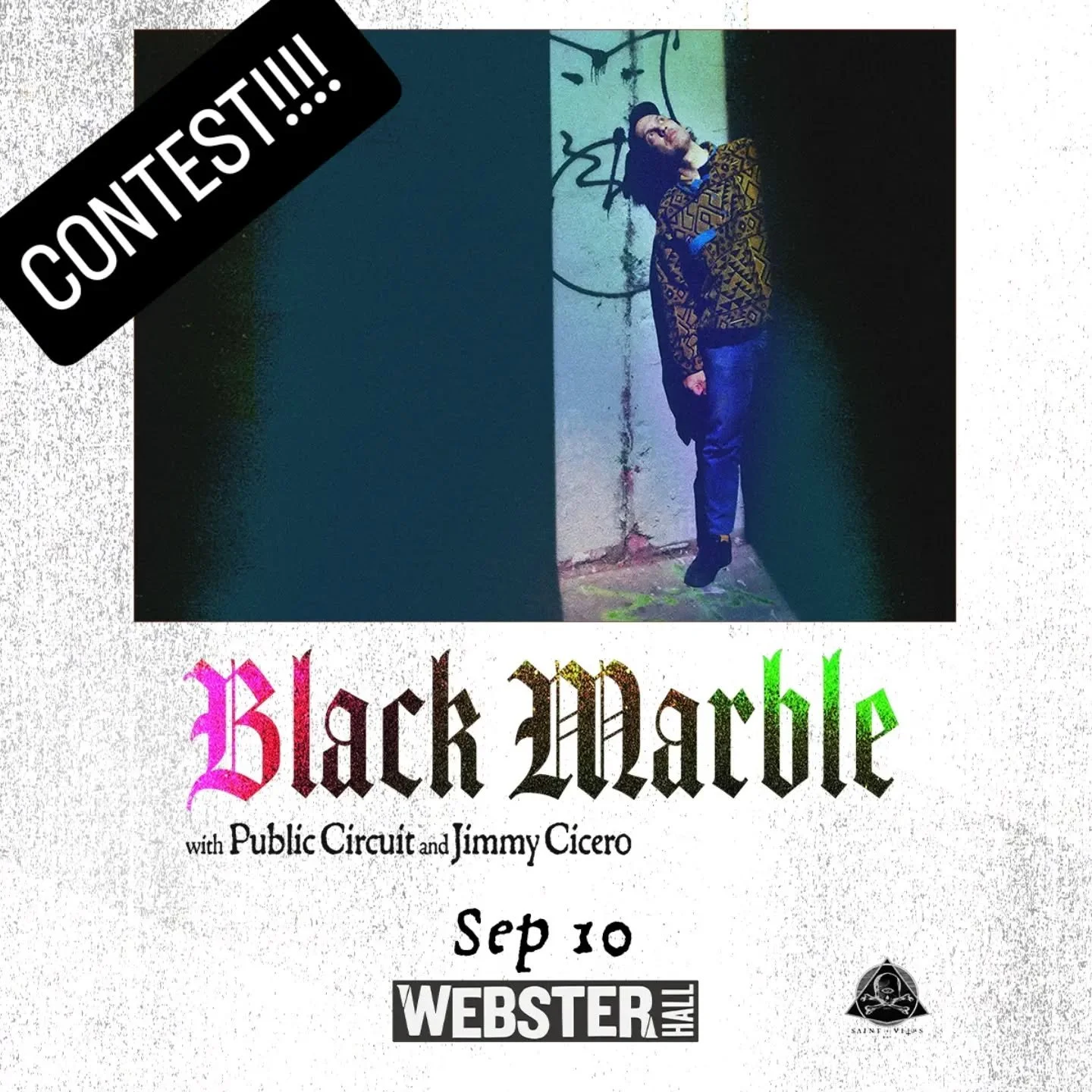 New CONTEST!!!! 

Who wants to see Black Marble playing at Webster Hall on September 10th&nbsp;?? 

If you wanna go.. 

A. Tag your + 1 in the comments below.
B.  Like this post. 
C.  Make sure you're following black marble and us too!!!