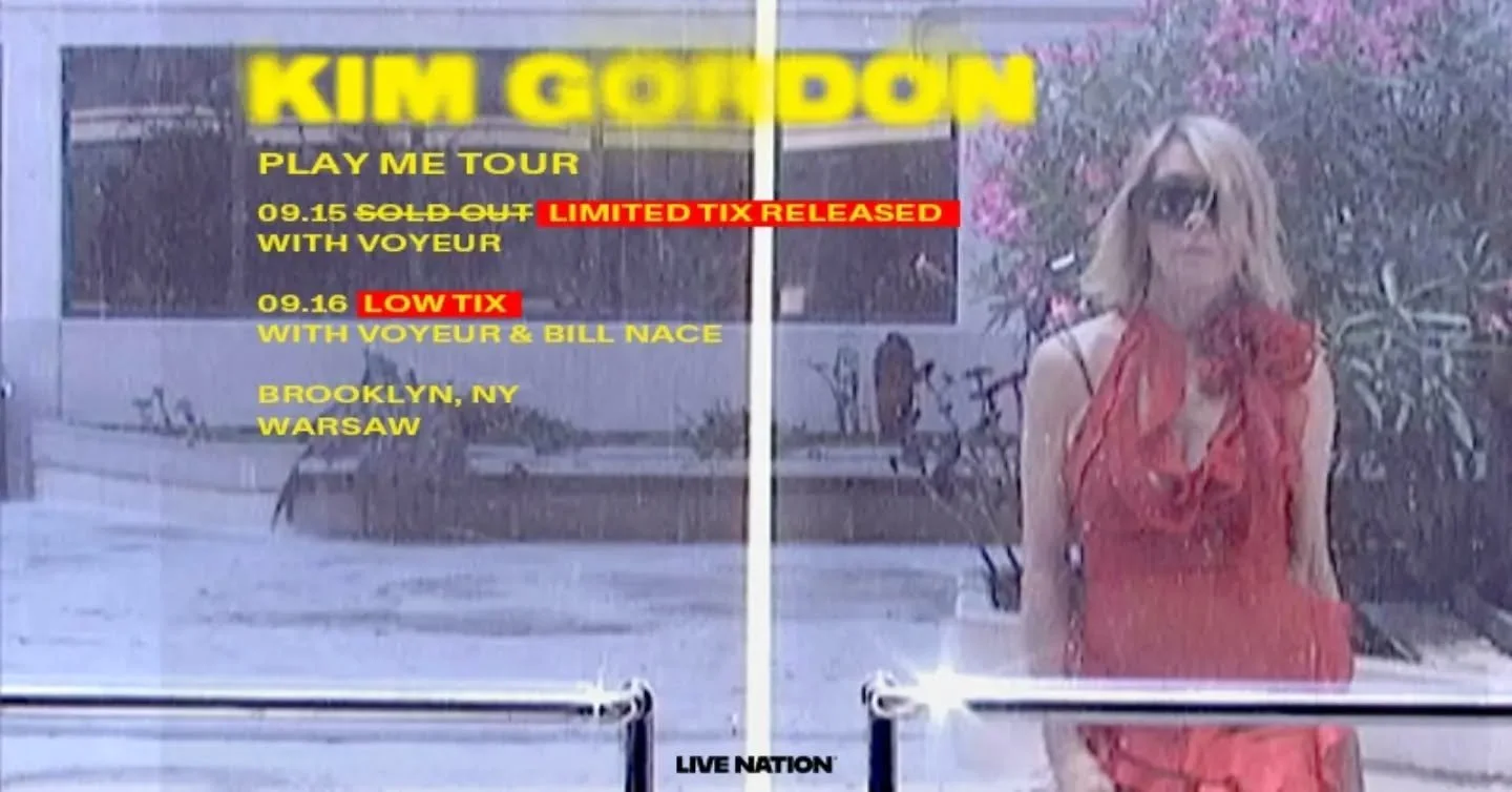 NEW CONTEST!!!

Let's do a last minute contest while we're here... 

Who's down?? 

Who wants to see the iconic Kim Gordon from Sonic Youth tomorrow at Warsaw?? 

All you need to do .. 

Like this post 
Comment below and tag the guest you wanna bring