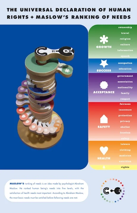  Poster with Stacked Puzzle 