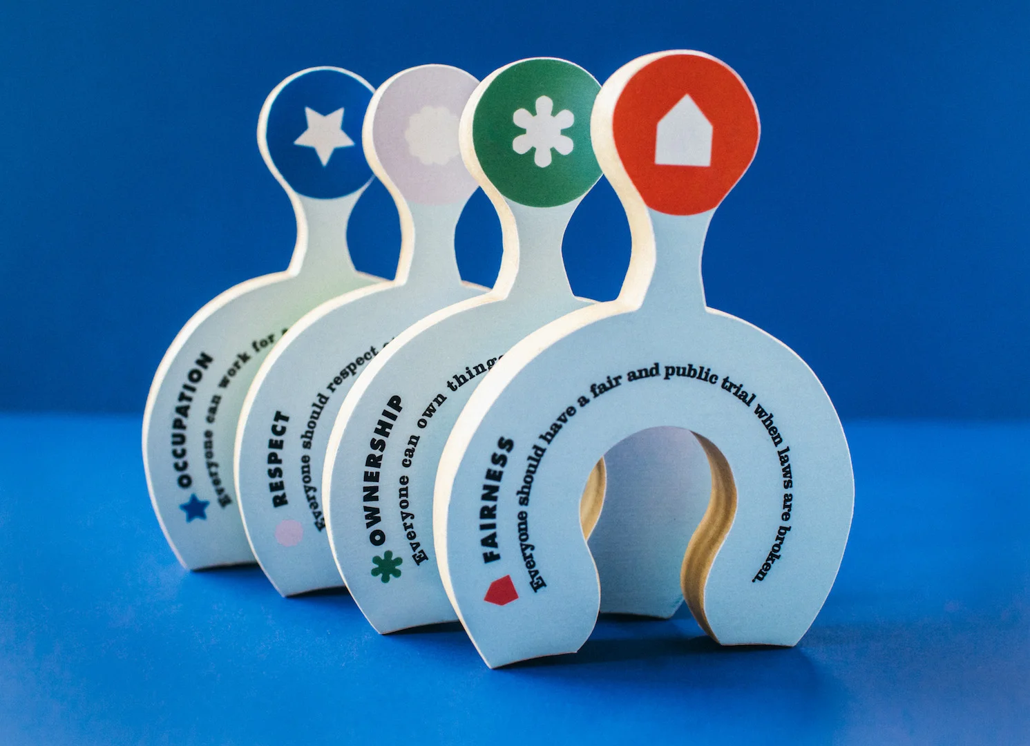  Standing Puzzle Pieces 