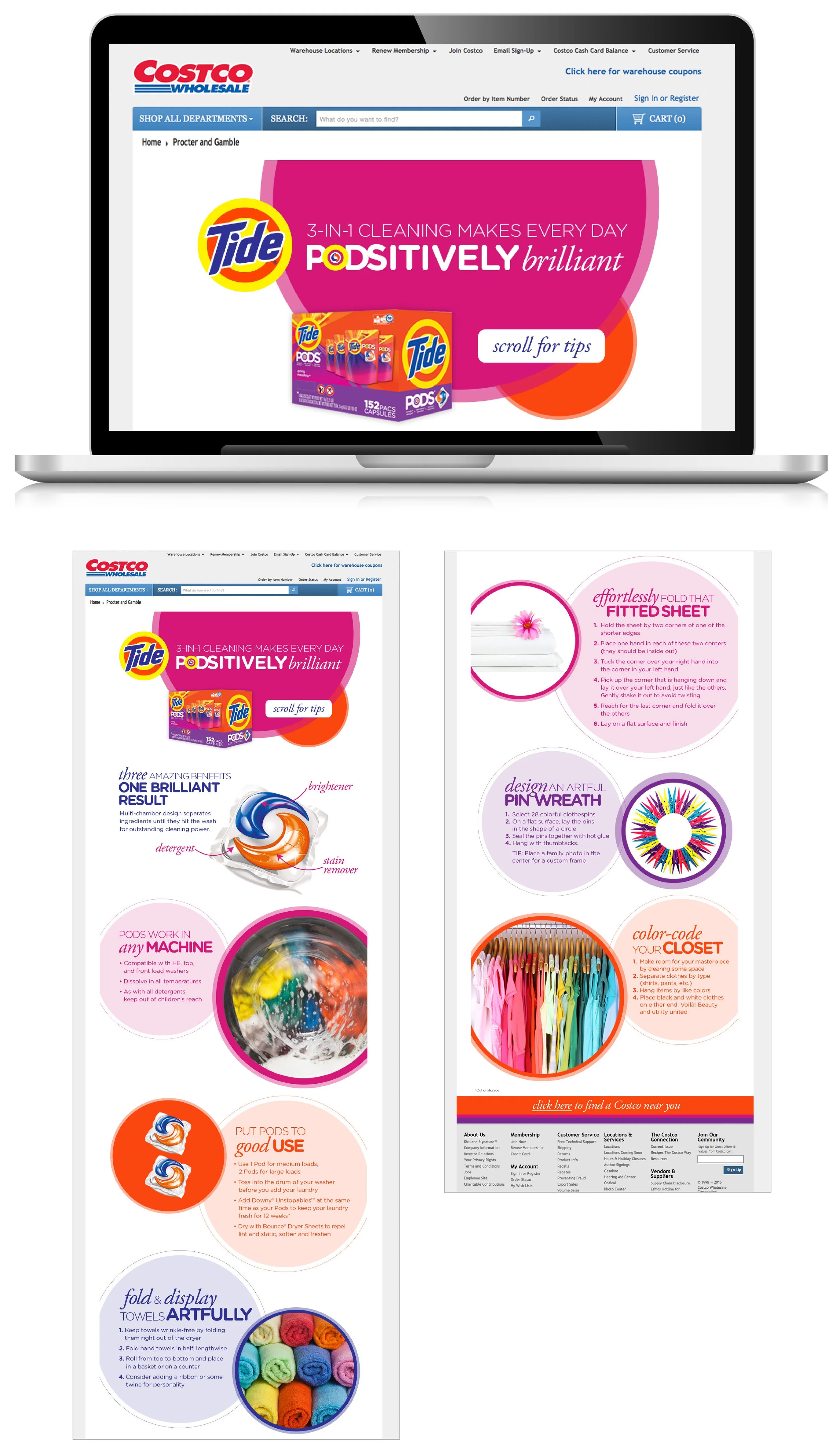 Website for Tide at Costco 