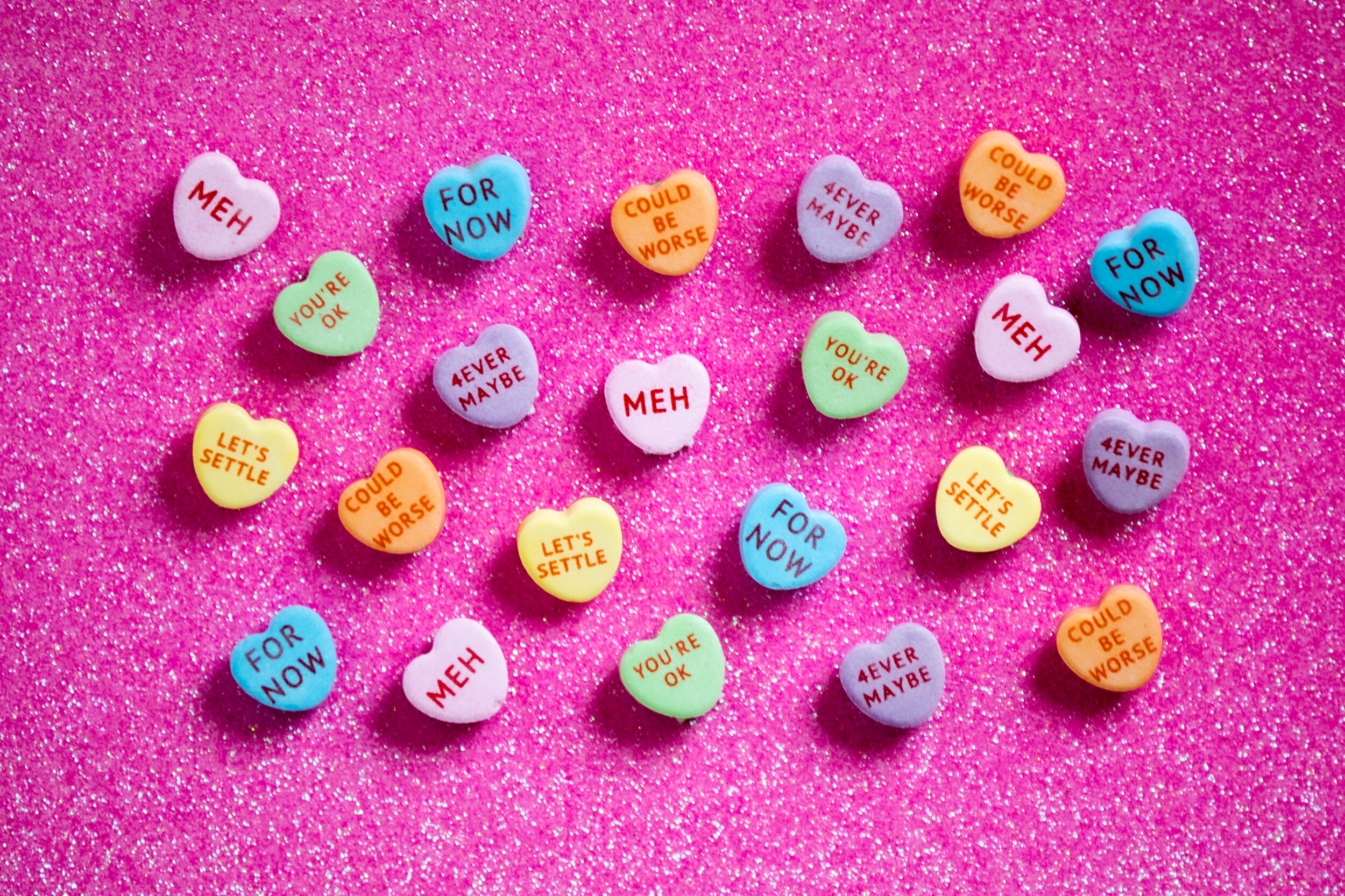 Meh Candy Hearts — Vision & Verve