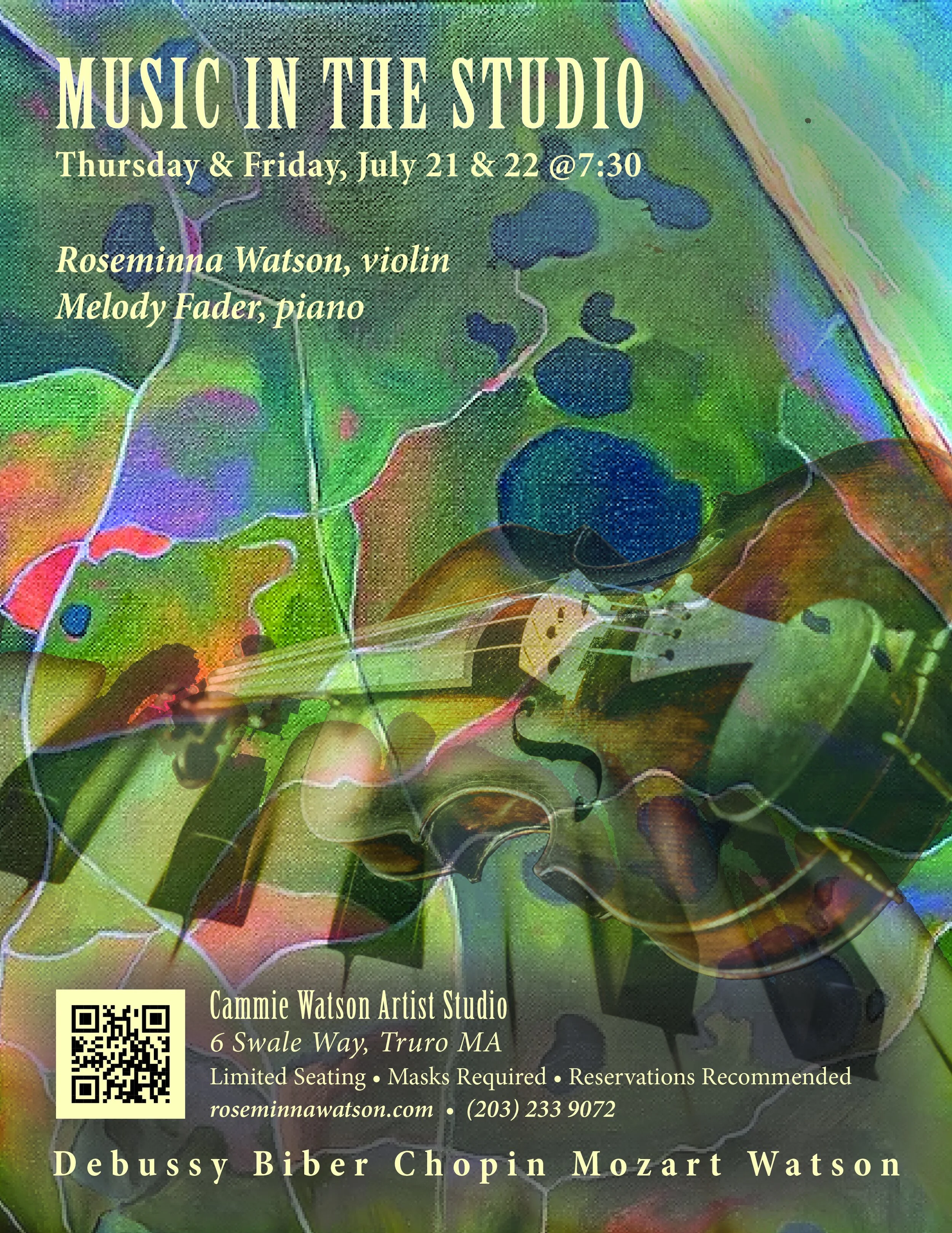 Music in the Studio, Truro, Cape Cod    