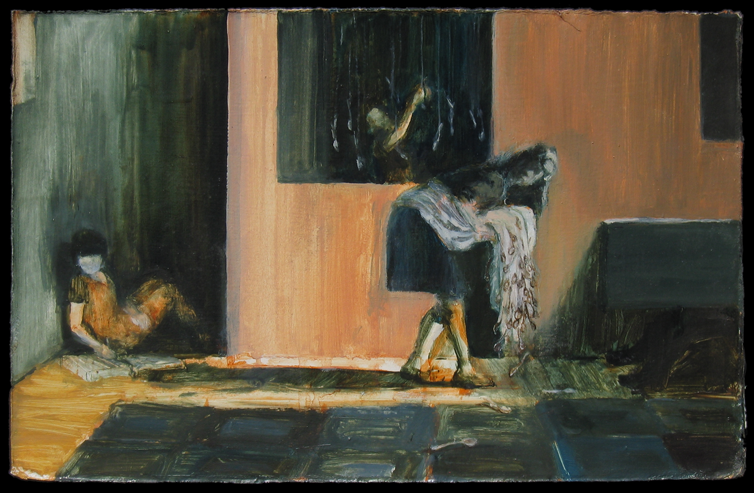  The wings hadbecome heavier , 2006, oil on paper, 11.5 x 18 in. 