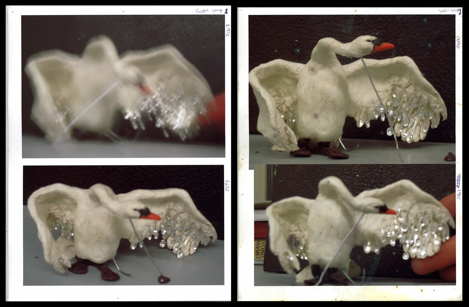 Oil-clay swan, 2008, Epson print, ea. 11 x 8.5 in.