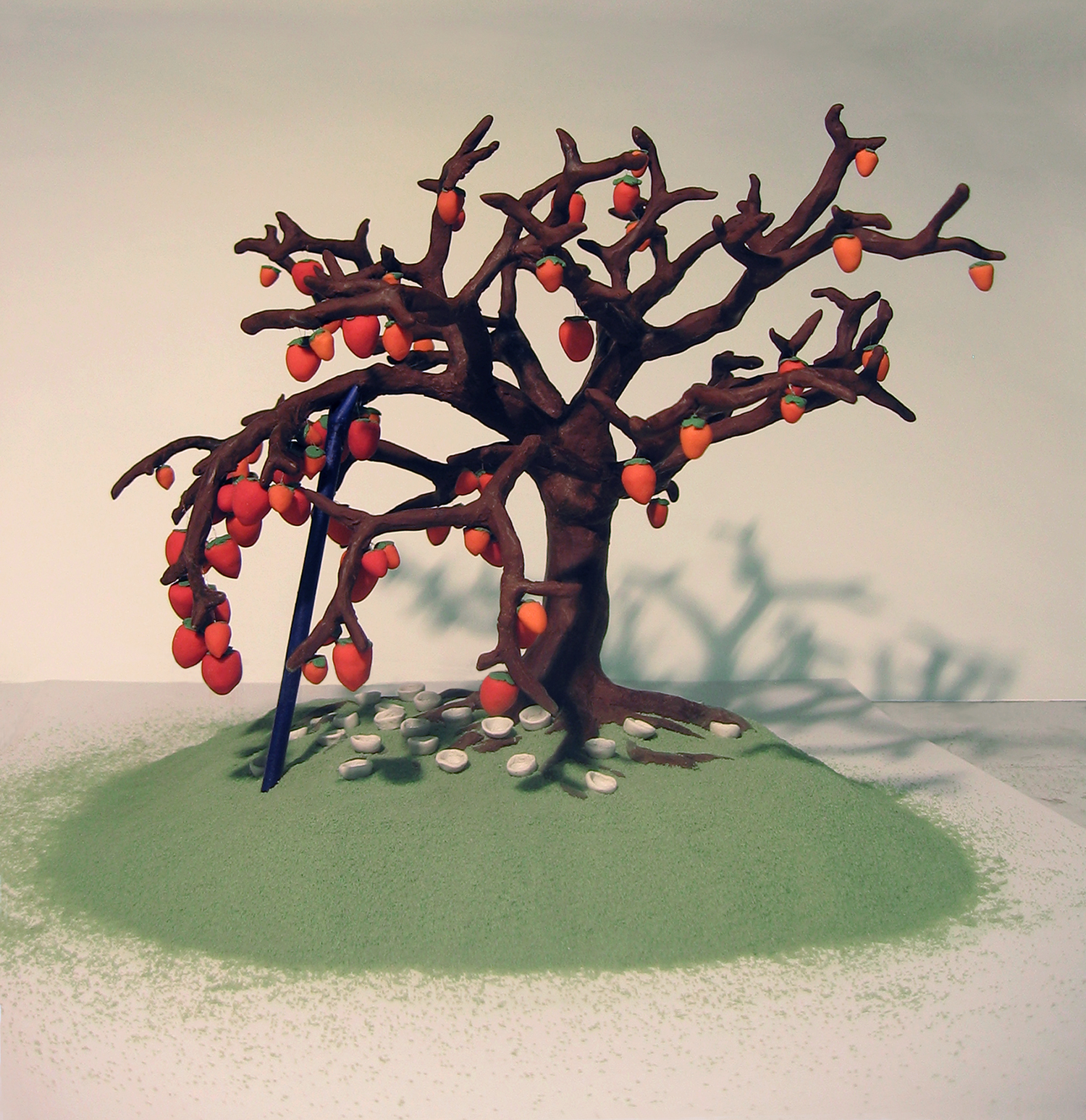    Tree with lights in it (Sophia’s tree) , 2008, Sculpey, mixed media, 9 h x 10 w x 10 d in.  