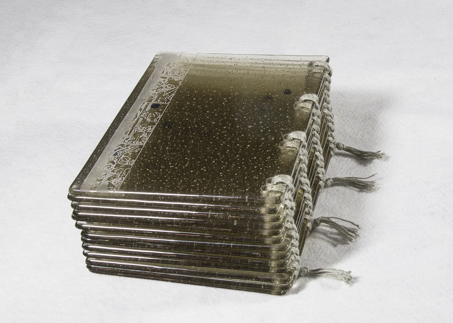 glass artist's book, glass artist book, strength of quiet persistence, Berlin Jewish community