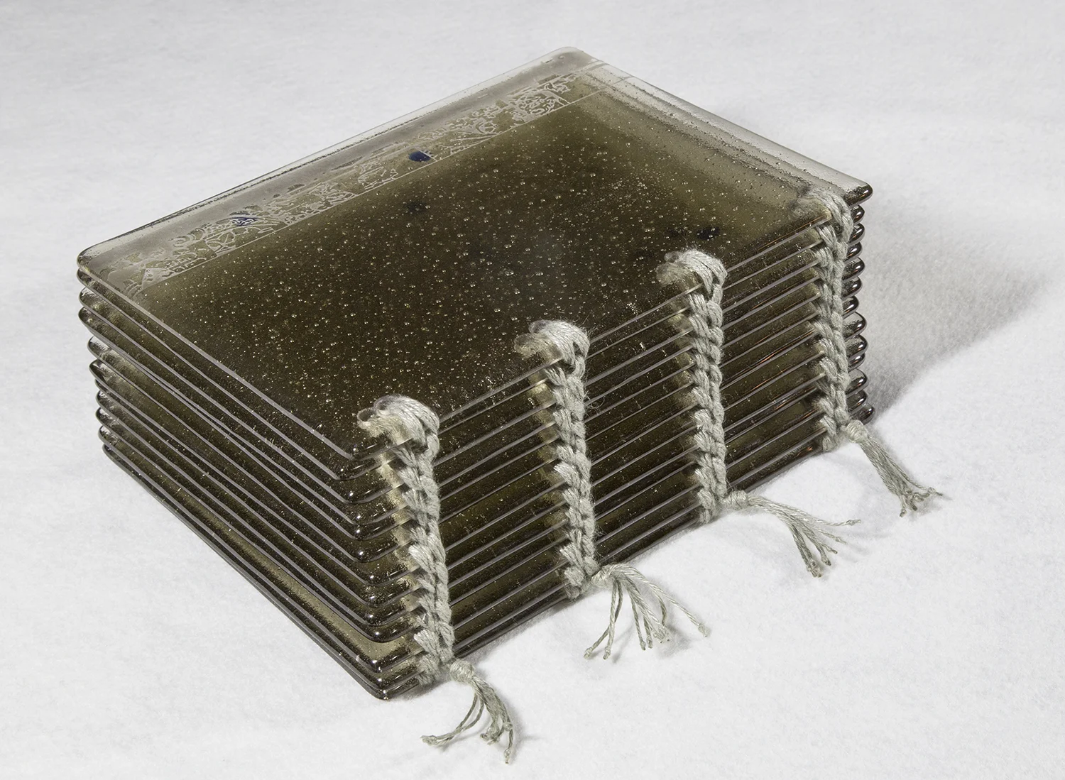 glass artist's book, glass artist book, strength of quiet persistence, Berlin Jewish community