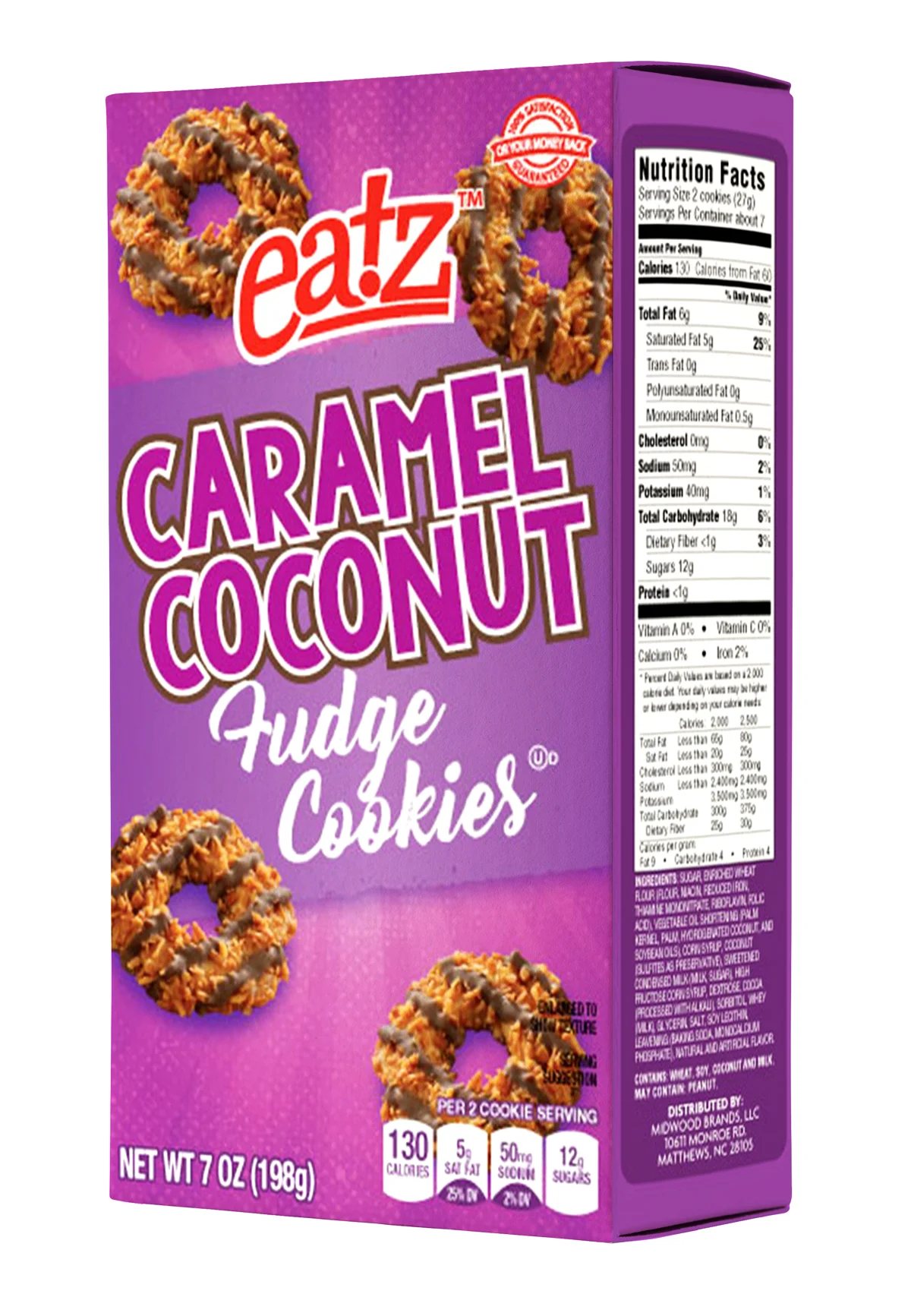 Eatz Caramel Coconut Fudge Cookies