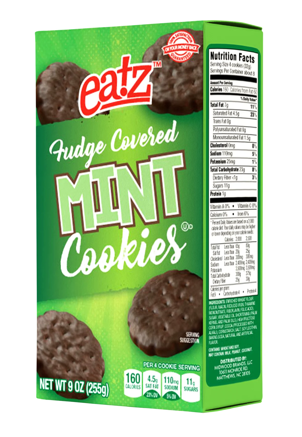Eatz Fudge Covered Mint Cookies