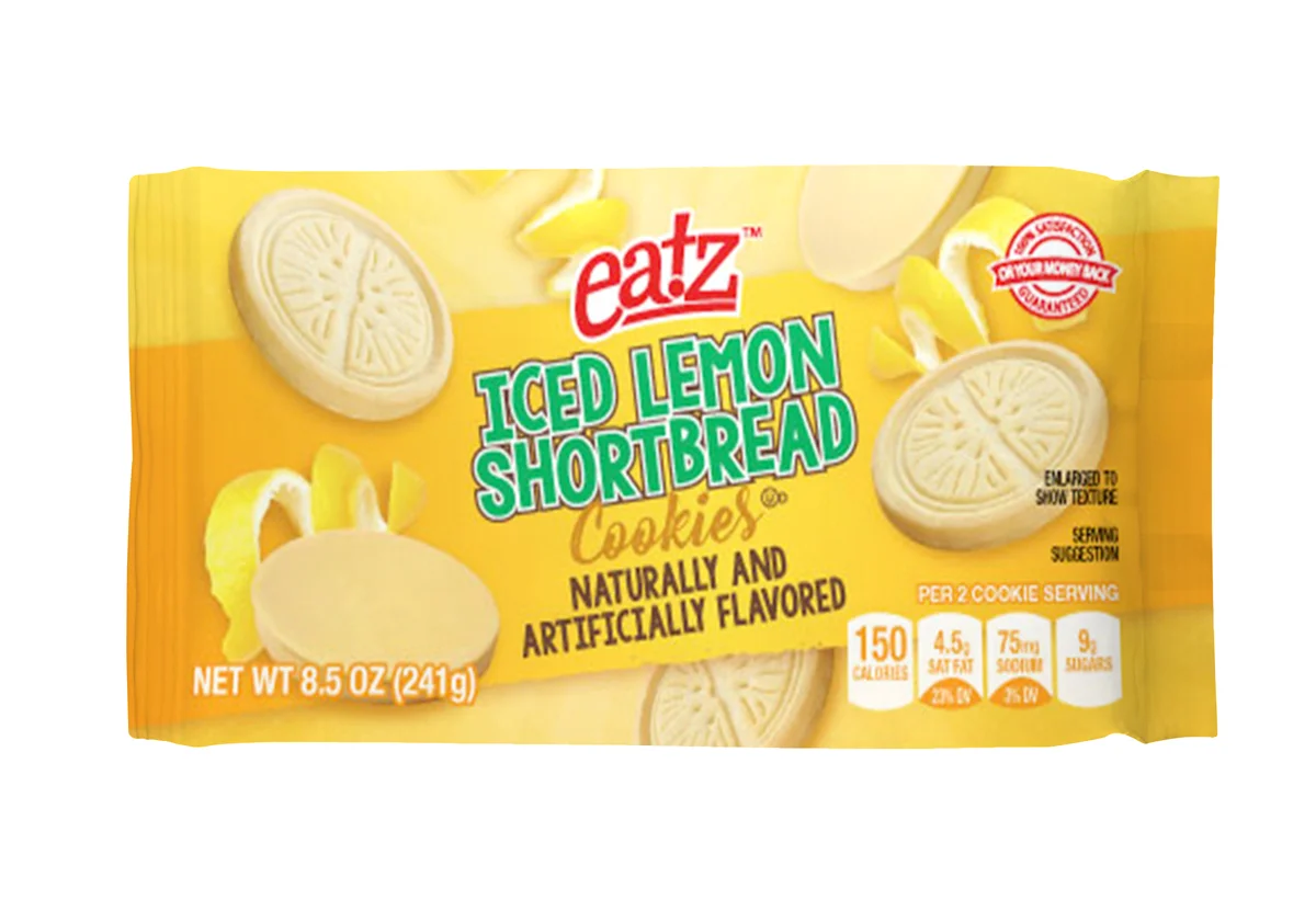 Eatz Iced Lemon Shortbread Cookies