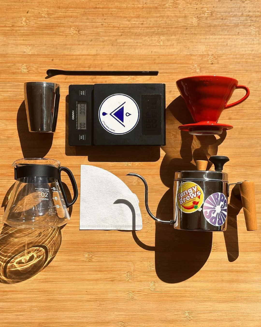 How to: make great pour over coffee with a cone filter (like V60, Kalita, Hario and Cheney)

First, get organised. You&rsquo;ll need: scales, your cone filter, paper filter, vessel and of course freshly ground coffee. Nice to haves are a gooseneck ke