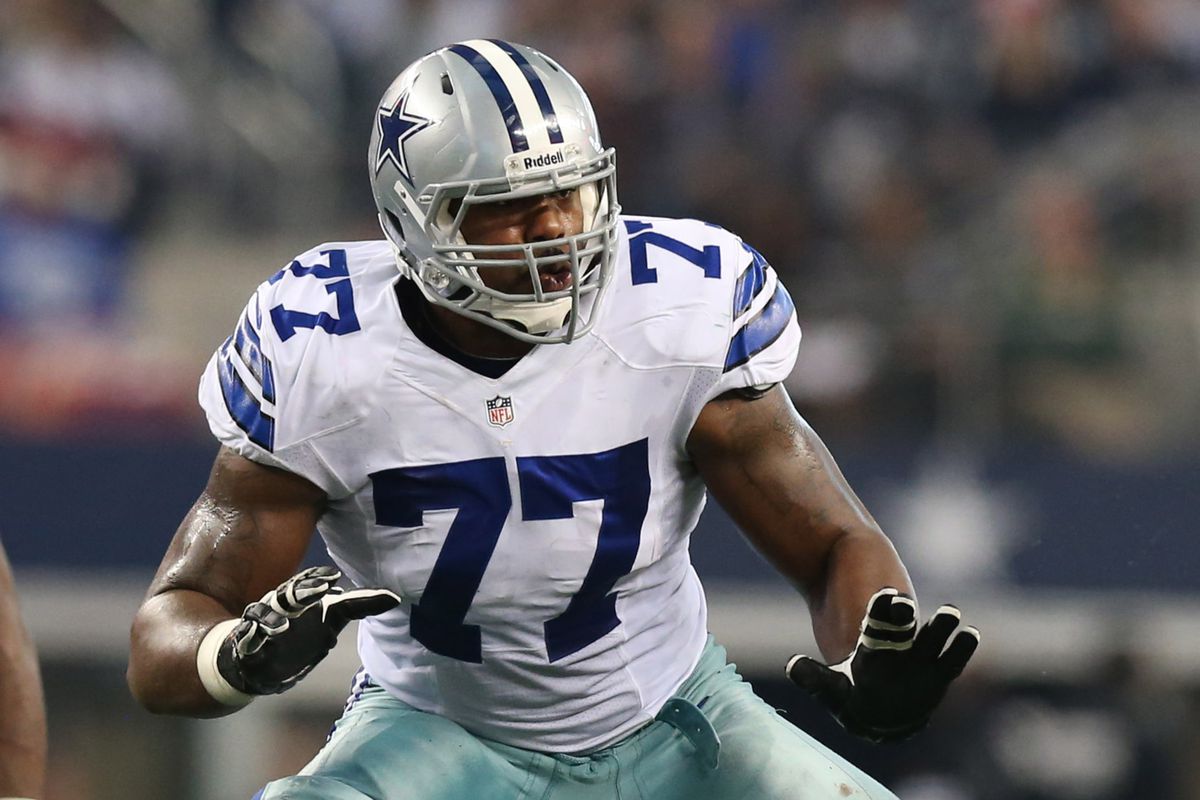 Pictured: Tyron Smith (Dallas Cowboys LT), Photo: Matthew Emmons-USA TODAY Sports