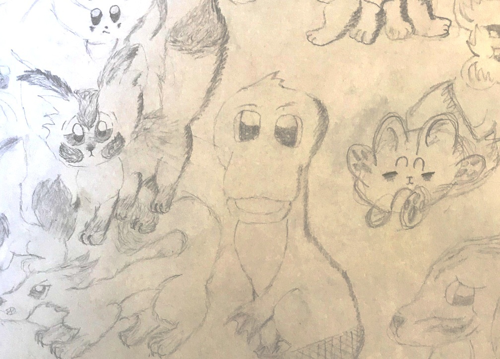 Sketches from the FireFur world.