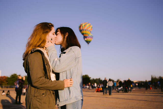 Lesbian Engagement - GUNNSHOT PHOTOGRAPHY - HOT AIR BALLOON