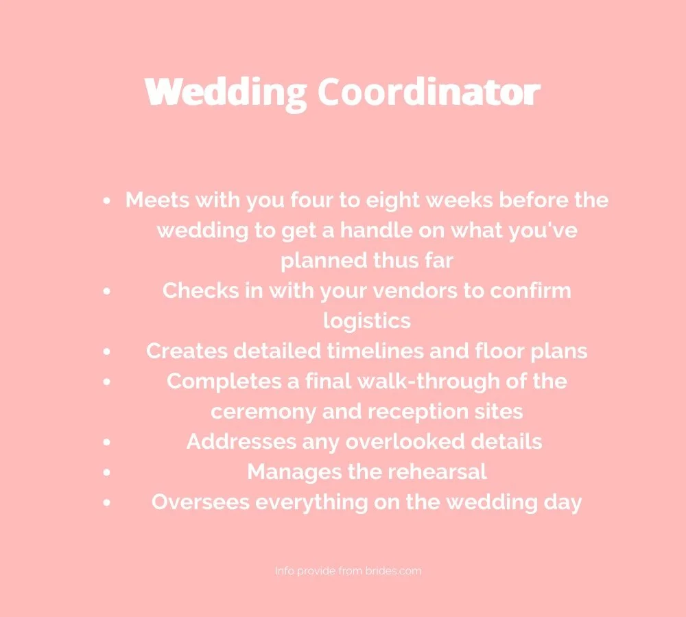 Difference Between Wedding Planner Vs Wedding Coordinator Vs Day Of