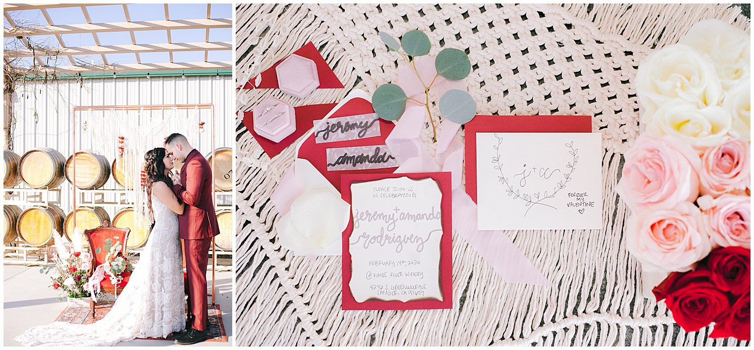 Romantic Valentines Day wedding