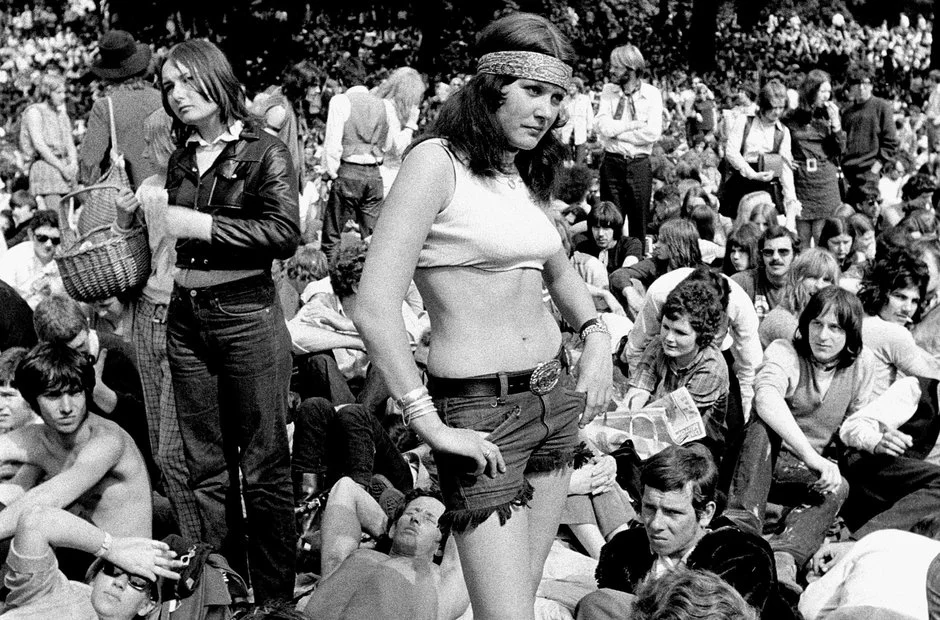 Rolling Stones concert at Hyde Park in 1969