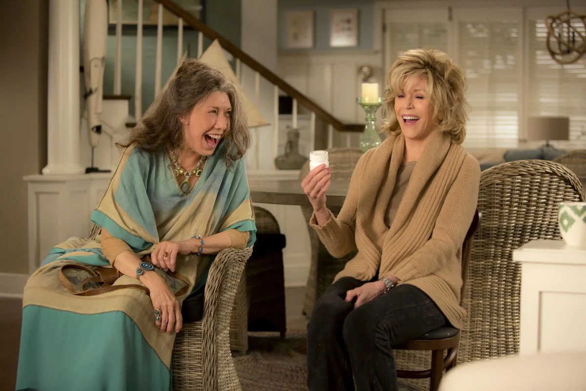 Frankie and Grace (Tomlin and Fonda, left to right)