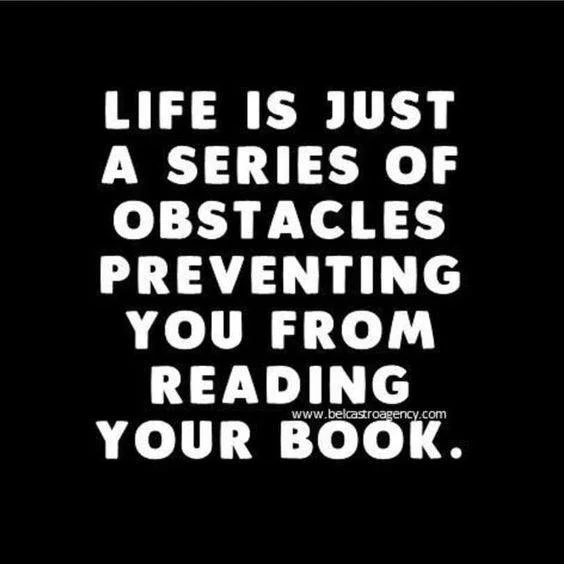 I see something like this, or I did, maybe 3-4 times a day. I began to suspect books were bad.